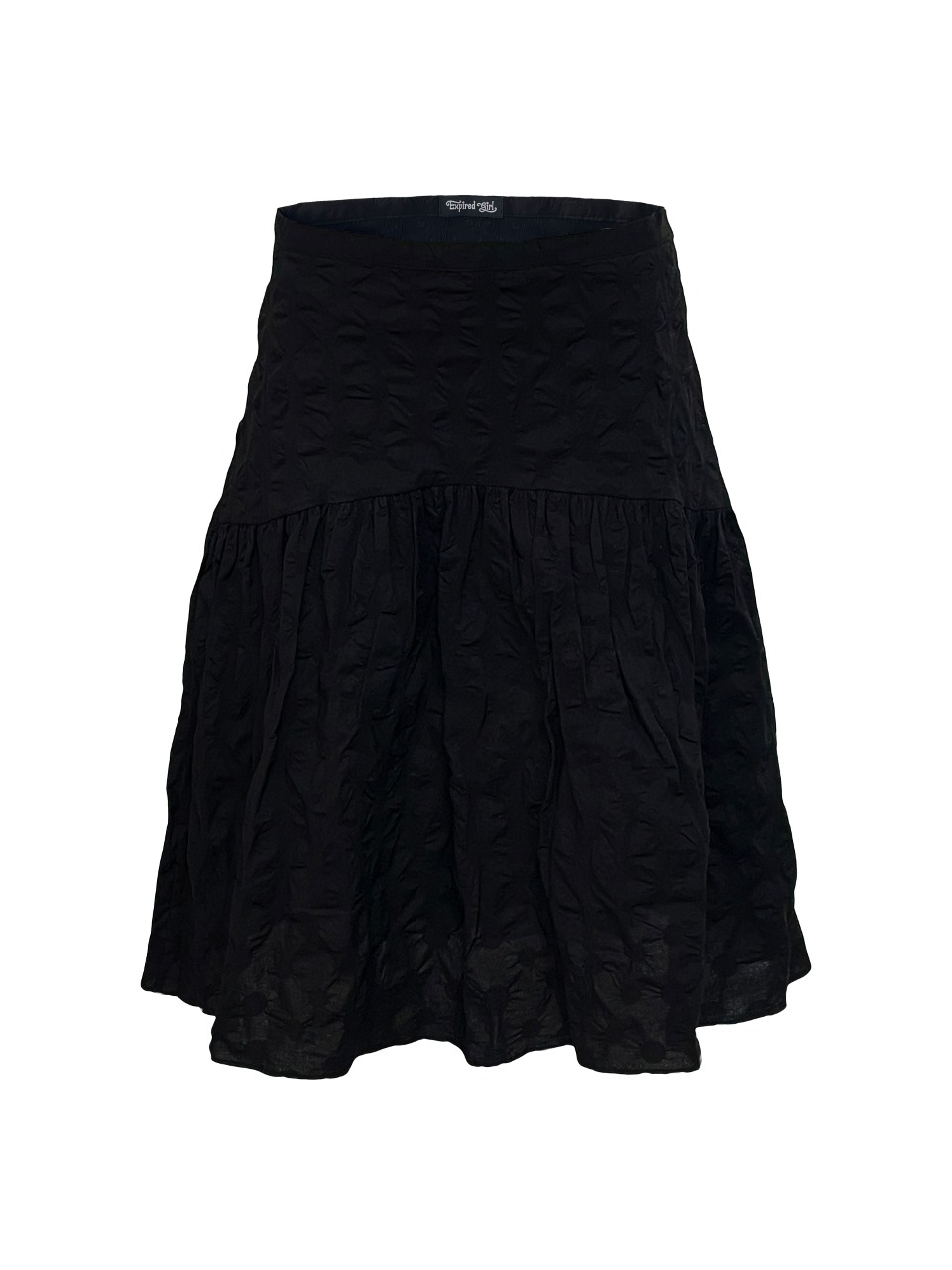 Reversible Volume Midi Skirt BLACK